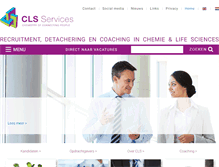 Tablet Screenshot of cls-services.nl